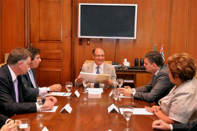 D�Urso e Canton re�nem-se com Geraldo Alckmin no Pal�cio dos Bandeirantes